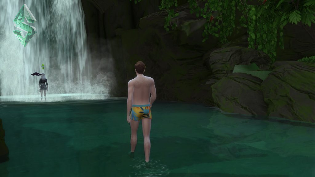 Симс 4 вуху в водопаде