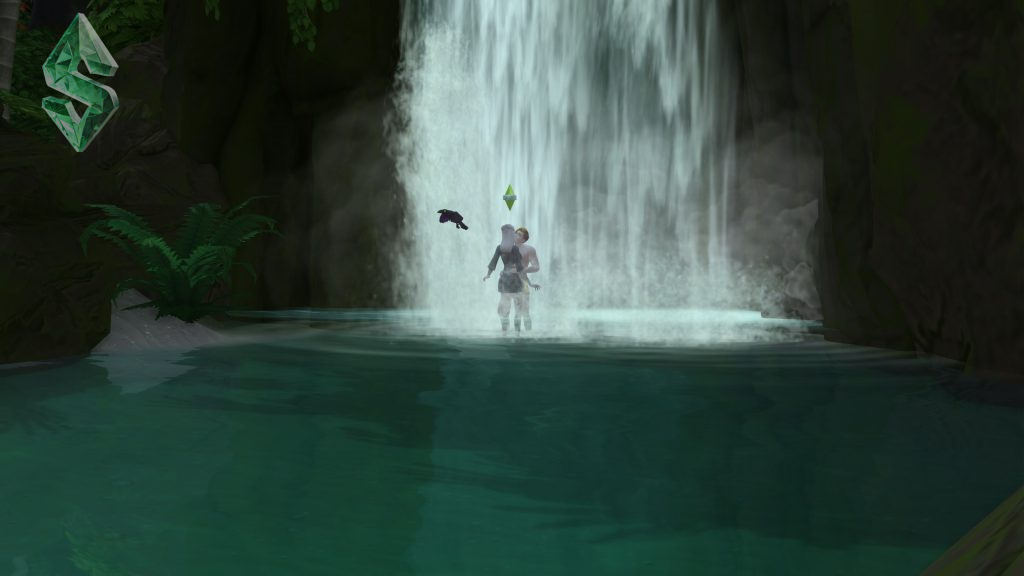 Симс 4 вуху в водопаде