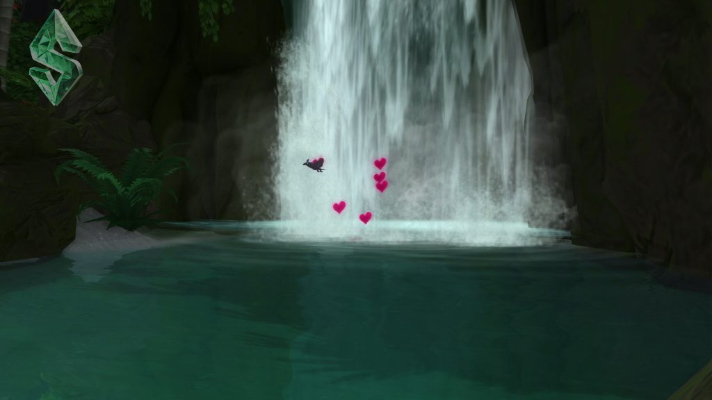 Симс 4 вуху в водопаде