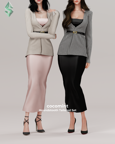 Деловой наряд для симочки «Houndstooth Tailored Set»