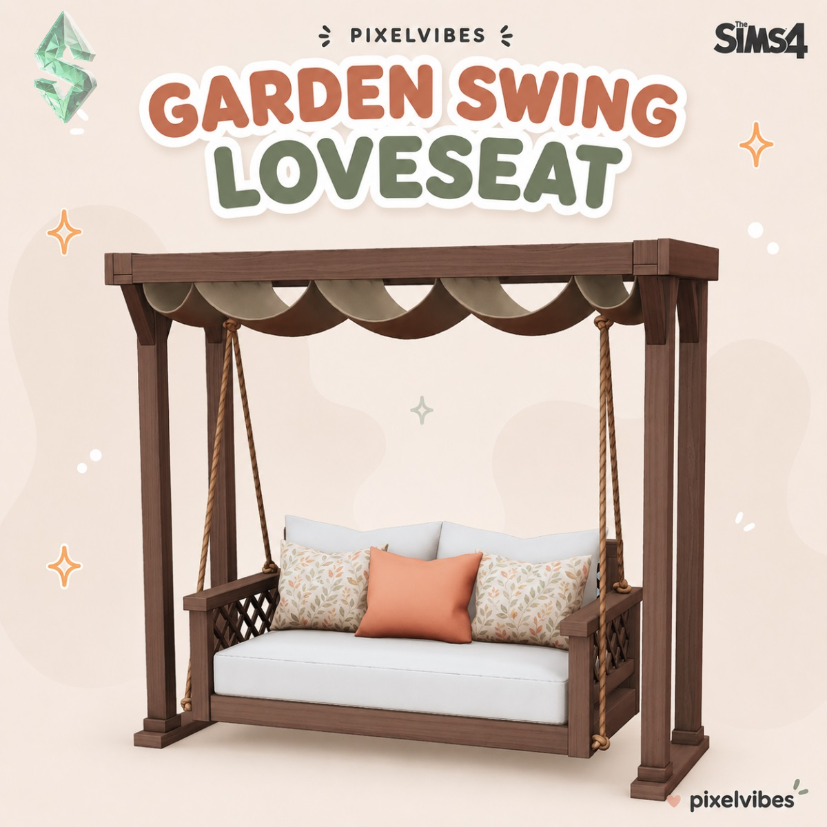 Садовые качели «Garden Swing Loveseat»